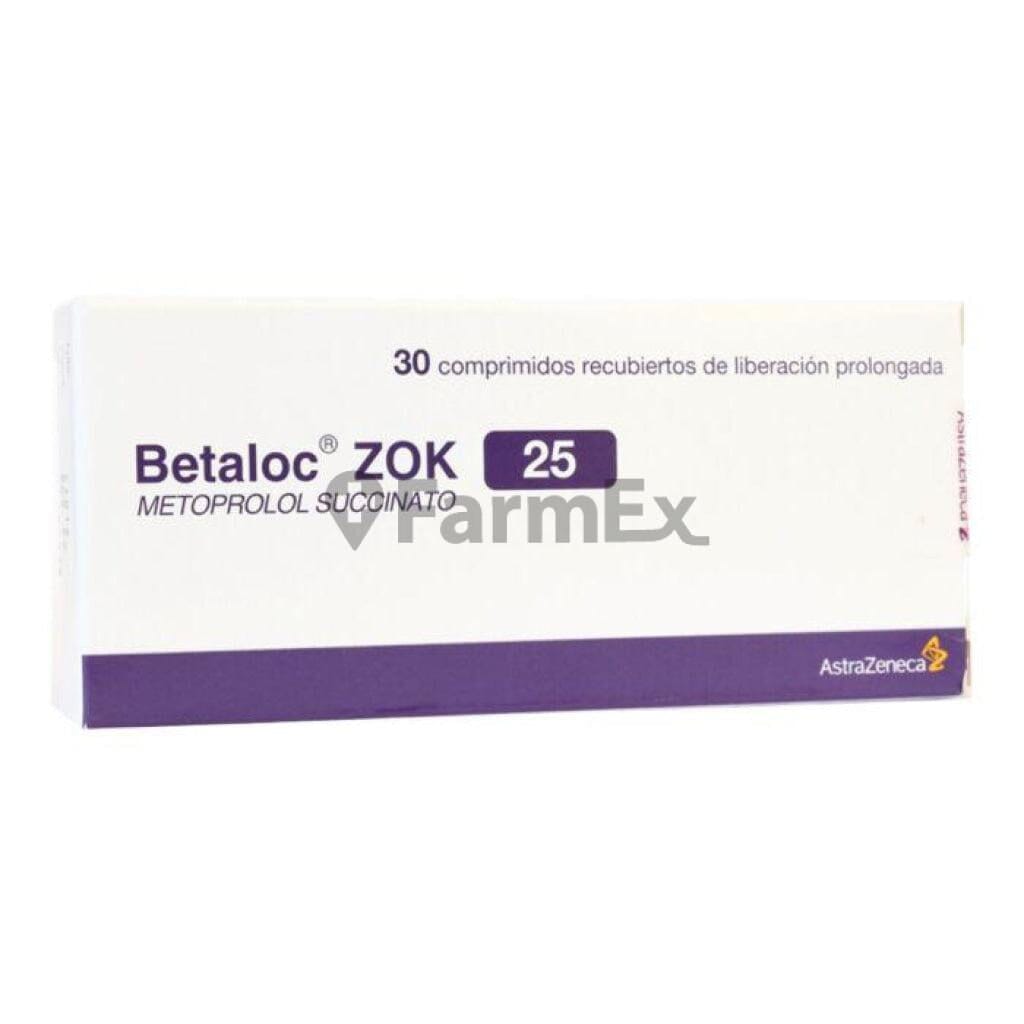 Betaloc Zok 25 mg x 30 comprimidos susc-1 de 6 meses Farmex-Suscripciones-Persistente